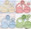 Coo-D Baby Silicone Feeding Set | 7-Piece Mealtime Bundle