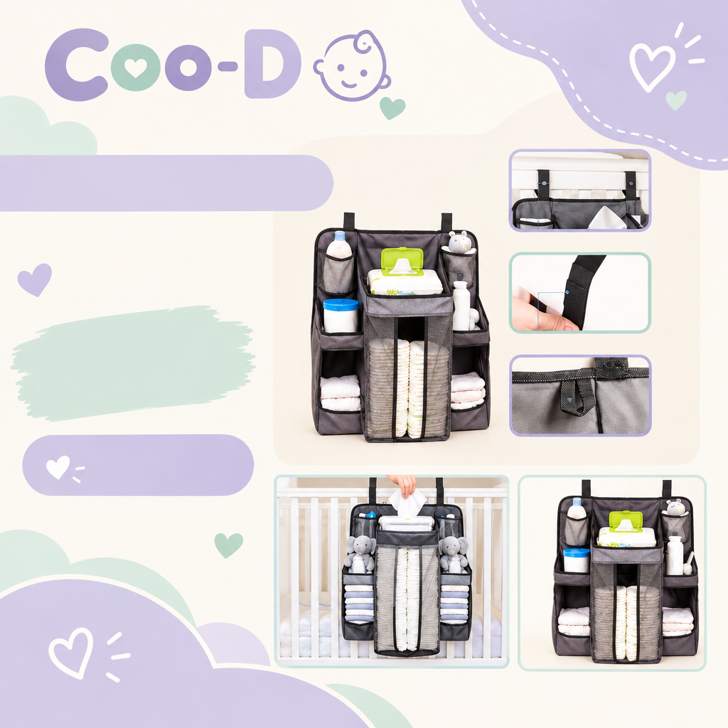 Coo-D Organizer for the Little One | Hanging Nursery Caddy